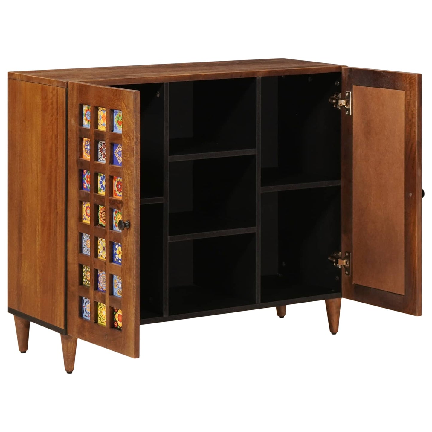 Dressoir 90 X 33,5 X 75 Cm Massief Mango Hout