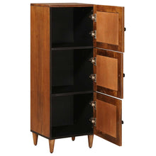 Hoge Kast 40 X 33,5 X 110 Cm Massief Mango Hout