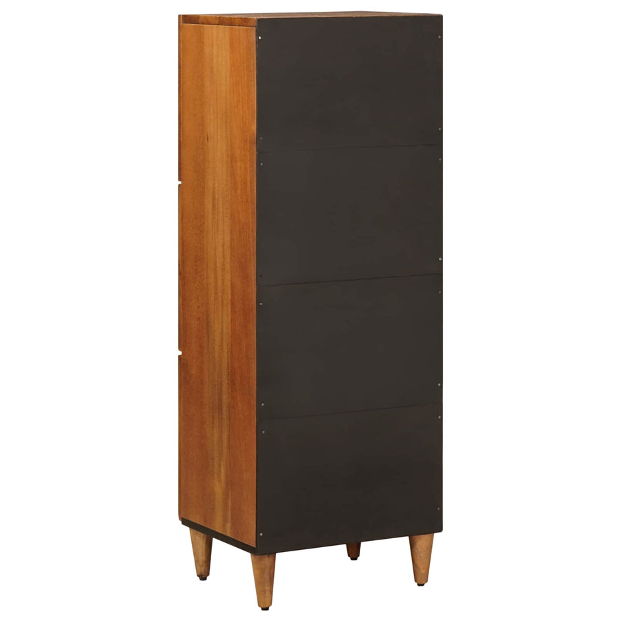 Hoge Kast 40 X 33,5 X 110 Cm Massief Mango Hout