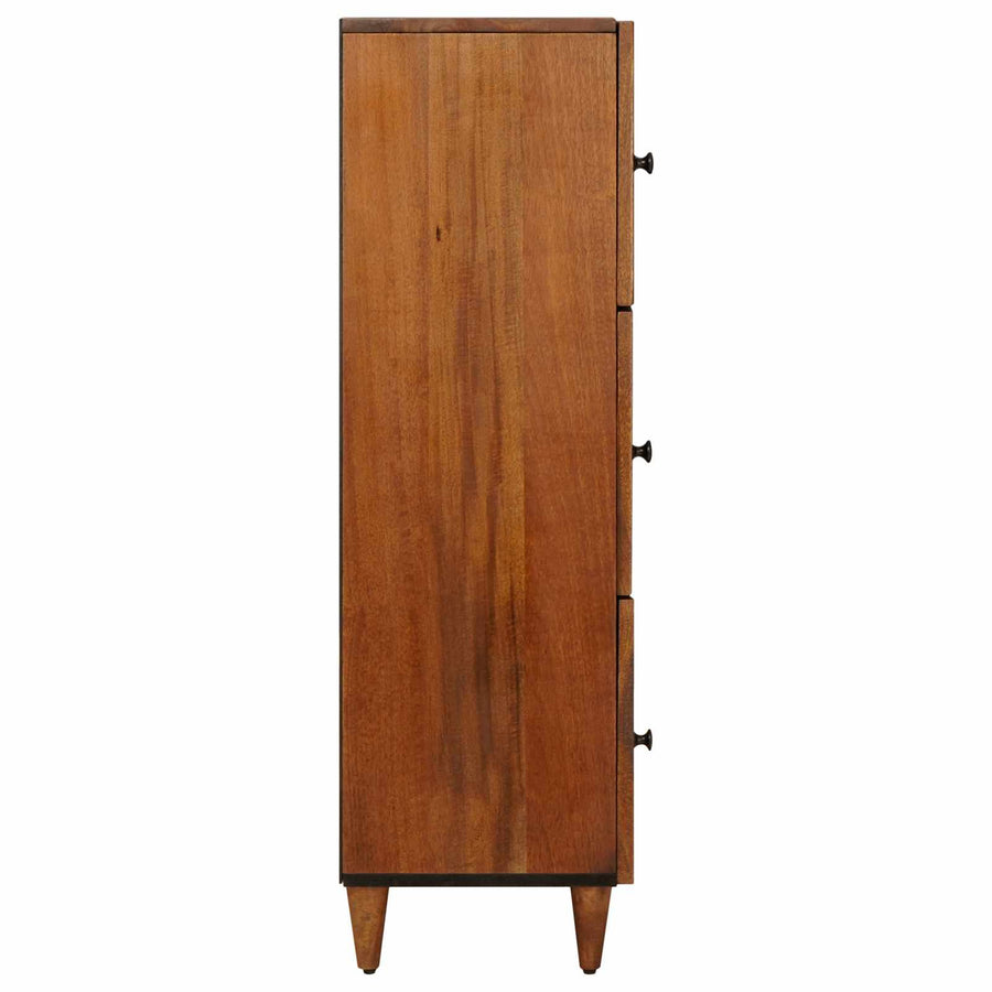Hoge Kast 40 X 33,5 X 110 Cm Massief Mango Hout