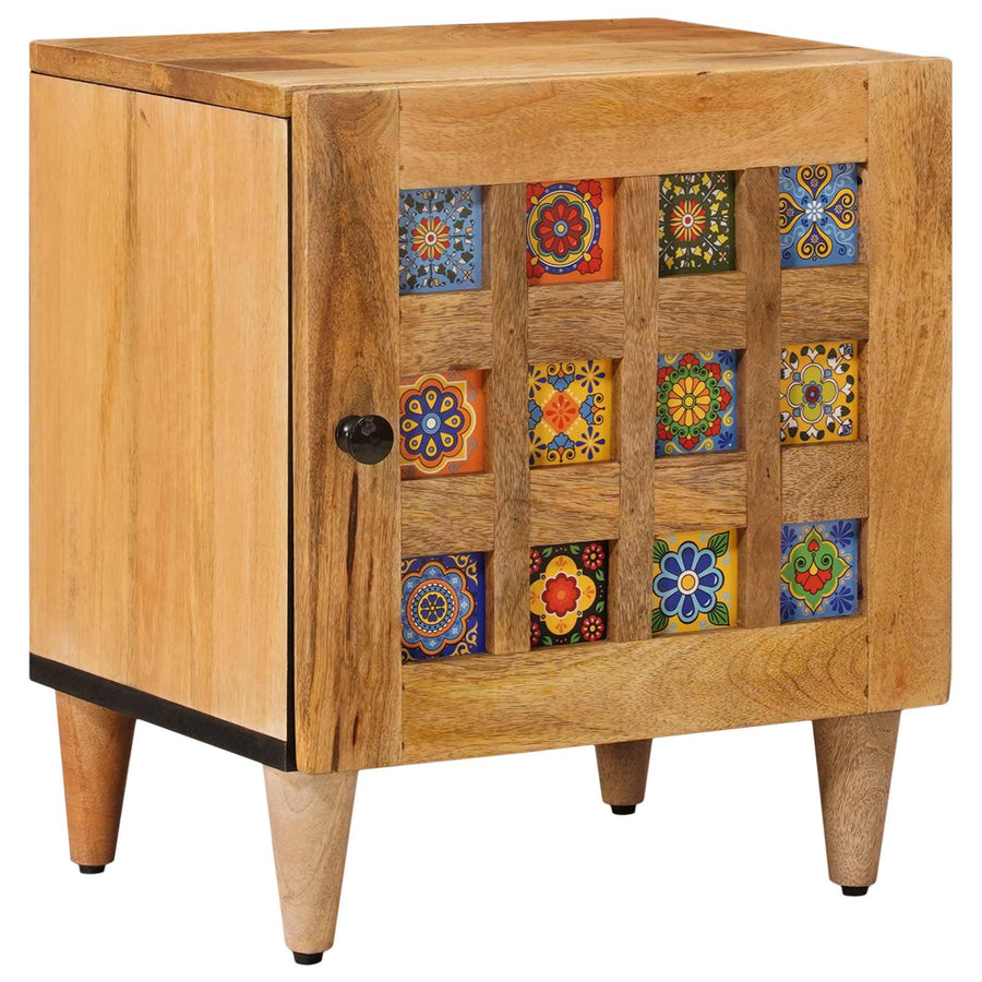 Nachtkastje Naturel 40 x 33,5 x 46 cm Massief Mango Hout