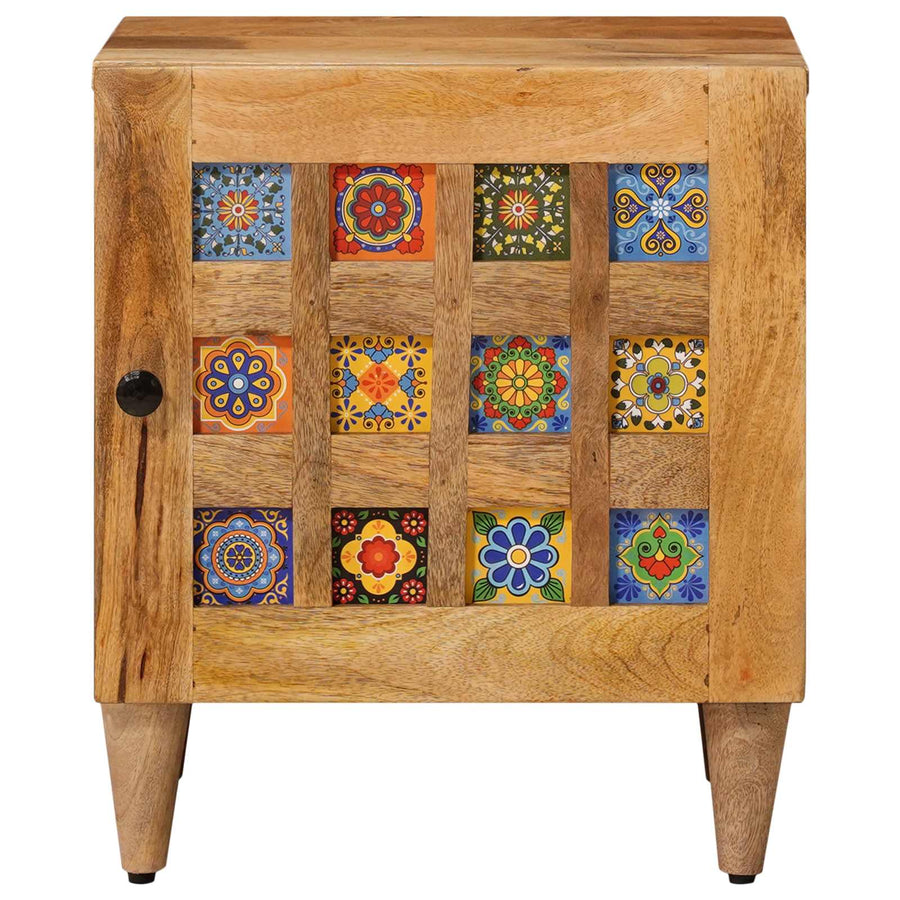 Nachtkastje Naturel 40 x 33,5 x 46 cm Massief Mango Hout