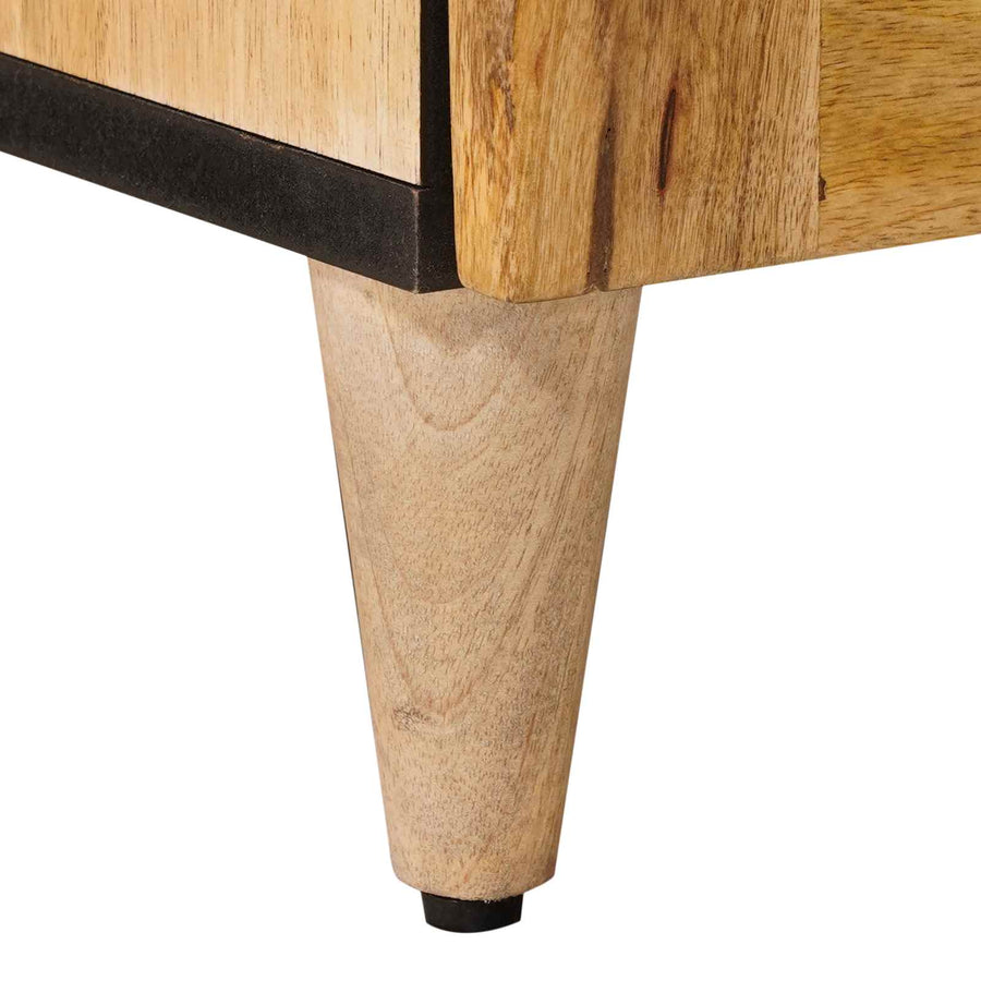 Nachtkastje 2 pcs Naturel 40 x 33,5 x 46 cm Massief Mango Hout