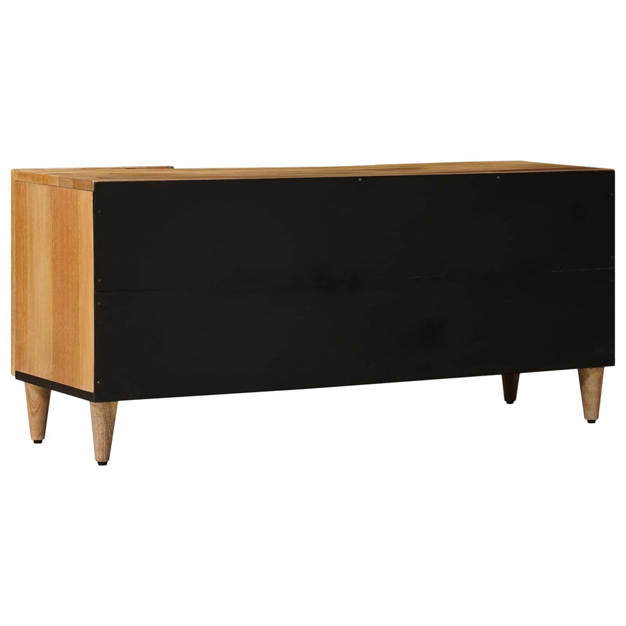 TV-kast met plank Naturel 105 x 33,5 x 46 cm Massief Mango Hout