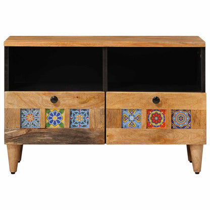 TV-kast met lade Naturel 70 x 33 x 46 cm Massief Mango Hout