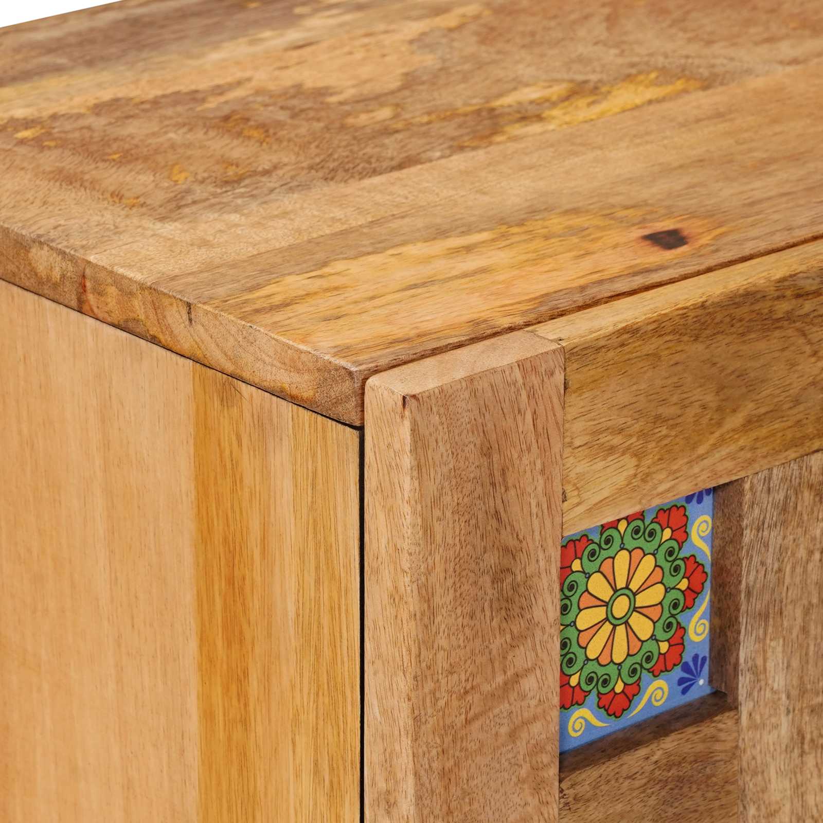 Dressoir Naturel 60 x 33,5 x 75 cm Massief Mango Hout