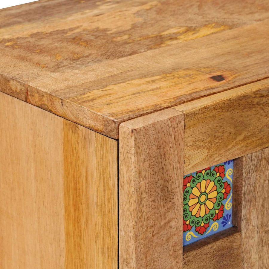 Dressoir Naturel 60 x 33,5 x 75 cm Massief Mango Hout