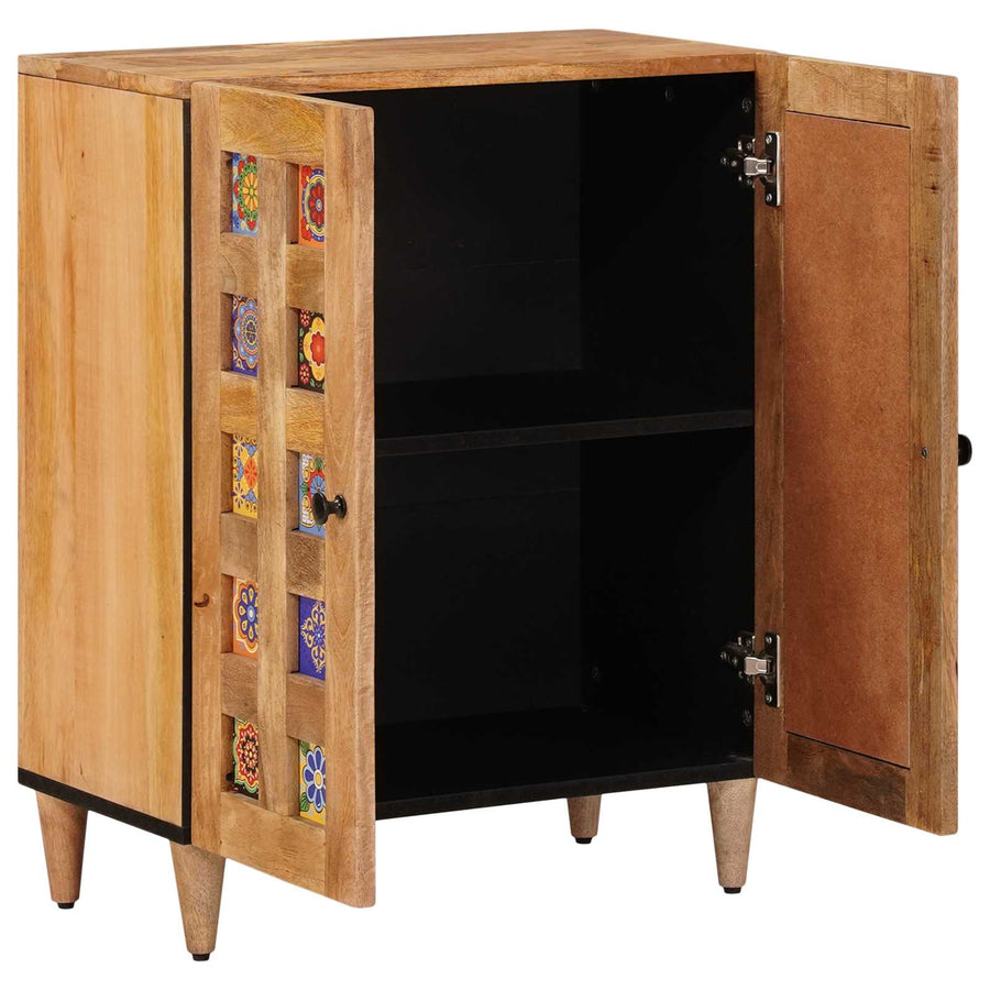 Dressoir Naturel 60 x 33,5 x 75 cm Massief Mango Hout