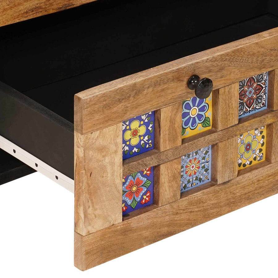 Dressoir Naturel 60 x 33 x 75 cm Massief Mango Hout