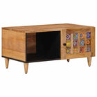 Coffee Table Natural 80 x 50 x 40 cm Solid Mango Wood