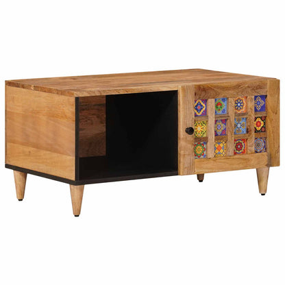 Salontafel Naturel 80 x 50 x 40 cm Massief Mango Hout