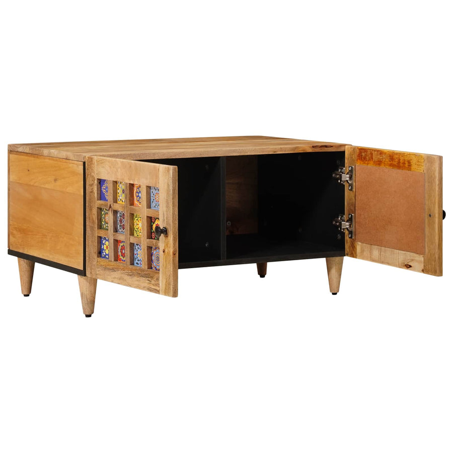 Salontafel Naturel 80 x 50 x 40 cm Massief Mango Hout