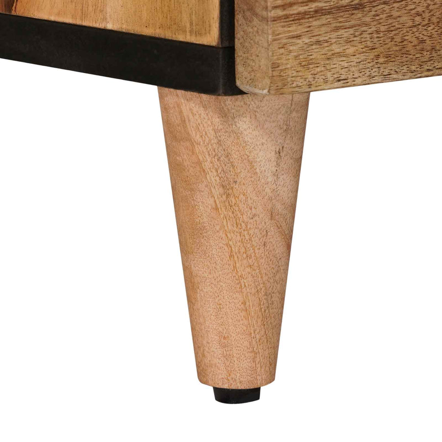 Nachtkastje met lade Naturel 50 x 33 x 62 cm Massief Mango Hout