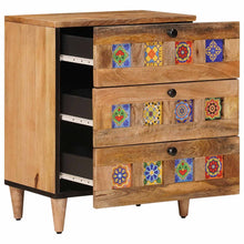 Nachtkastje met lade Naturel 50 x 33 x 62 cm Massief Mango Hout
