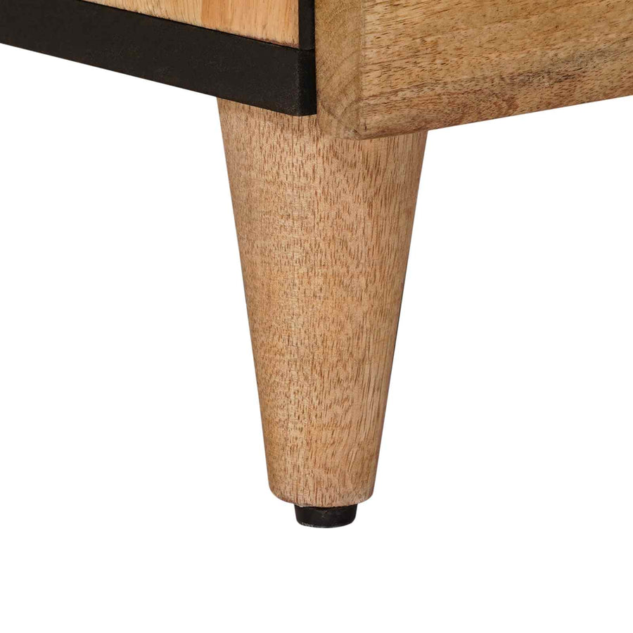 Nachtkastje met lade Naturel 50 x 33 x 60 cm Massief Mango Hout