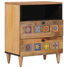 Nachtkastje met lade Naturel 50 x 33 x 60 cm Massief Mango Hout