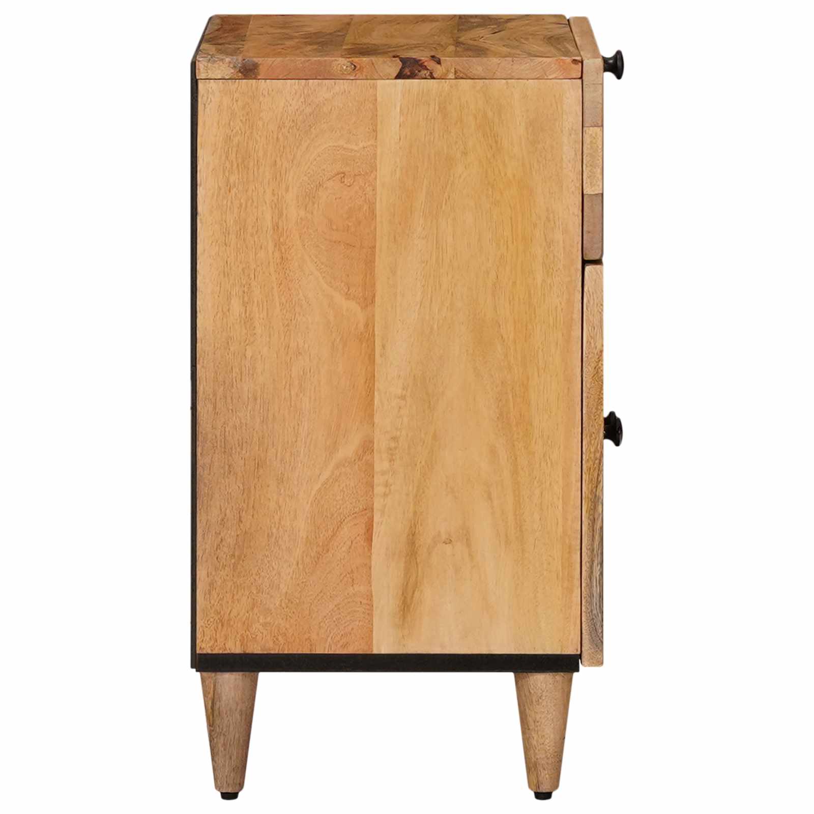 Nachtkastje met lade Naturel 50 x 33 x 60 cm Massief Mango Hout