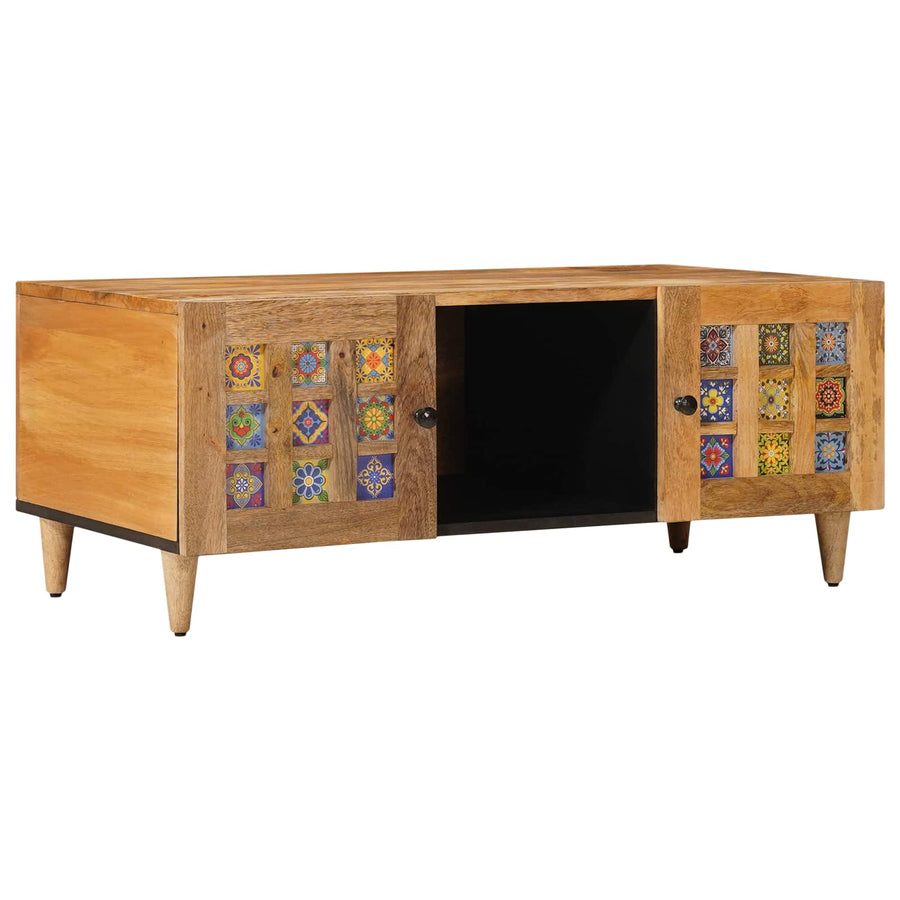 Salontafel Naturel 100 x 54 x 40 cm Massief Mango Hout