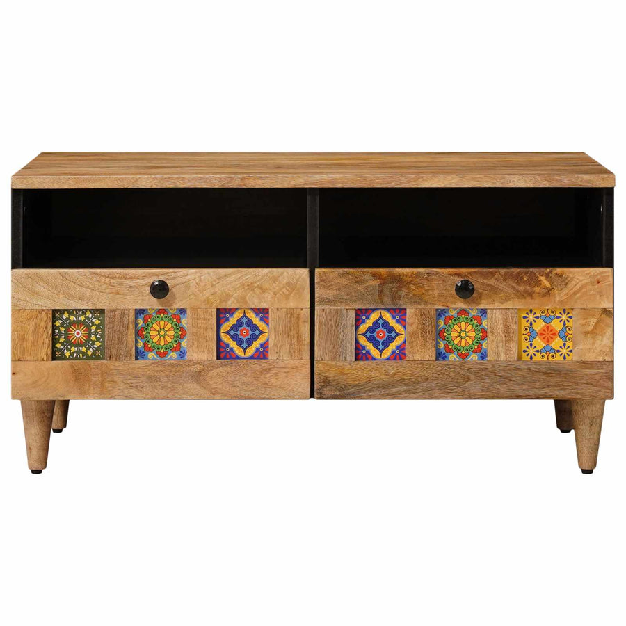 Salontafel met lade Naturel 80 x 54 x 40 cm Massief Mango Hout