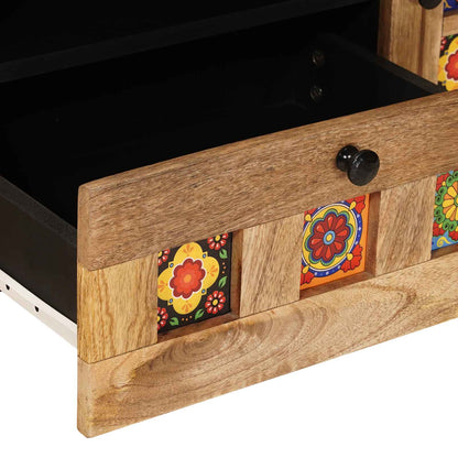 TV-kast met lade Naturel 105 x 33,5 x 46 cm Massief Mango Hout