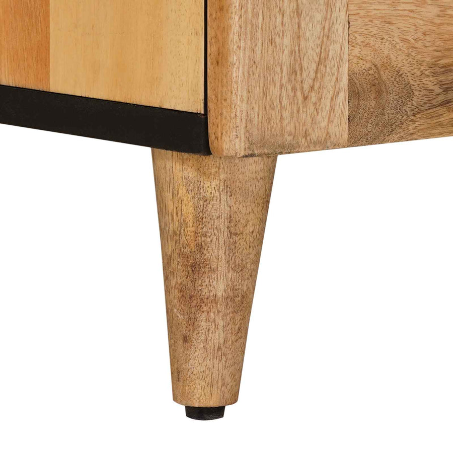 TV-kast met lade Naturel 105 x 33,5 x 46 cm Massief Mango Hout