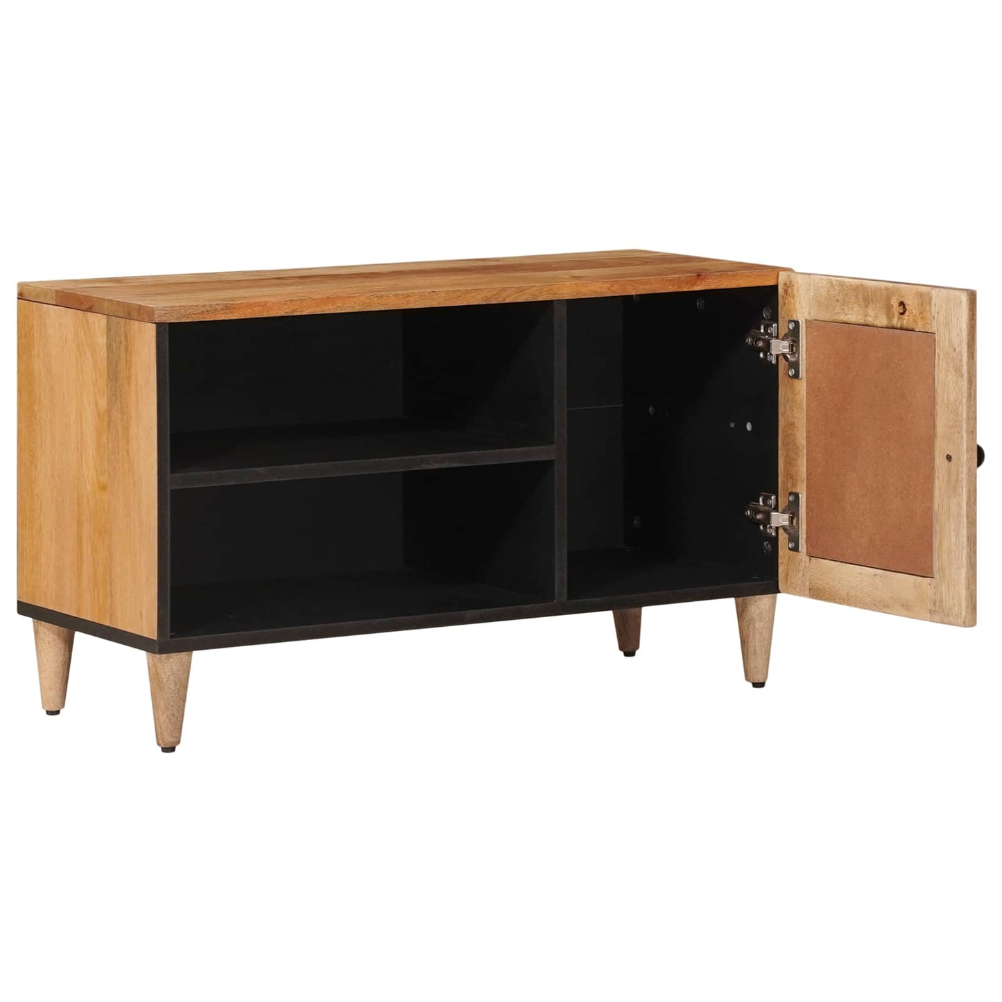 TV-kast met opslag Naturel 80 x 31,5 x 46 cm Massief Mango Hout