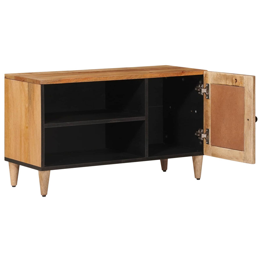 TV-kast met opslag Naturel 80 x 31,5 x 46 cm Massief Mango Hout