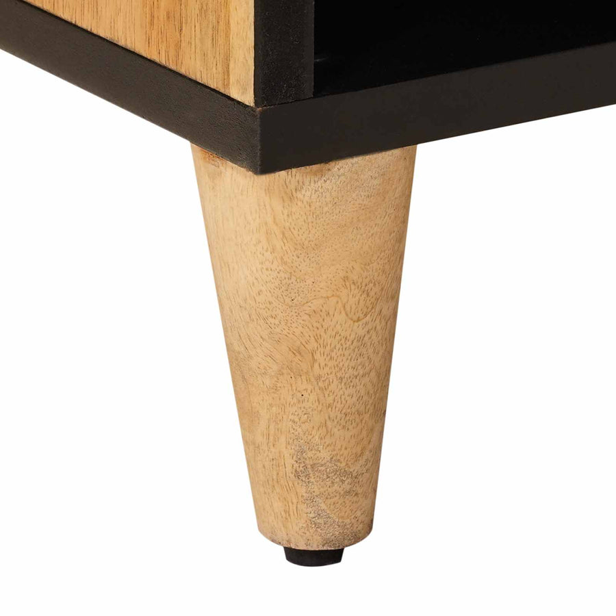 TV-kast met lade Naturel 100 x 33,5 x 46 cm Massief Mango Hout