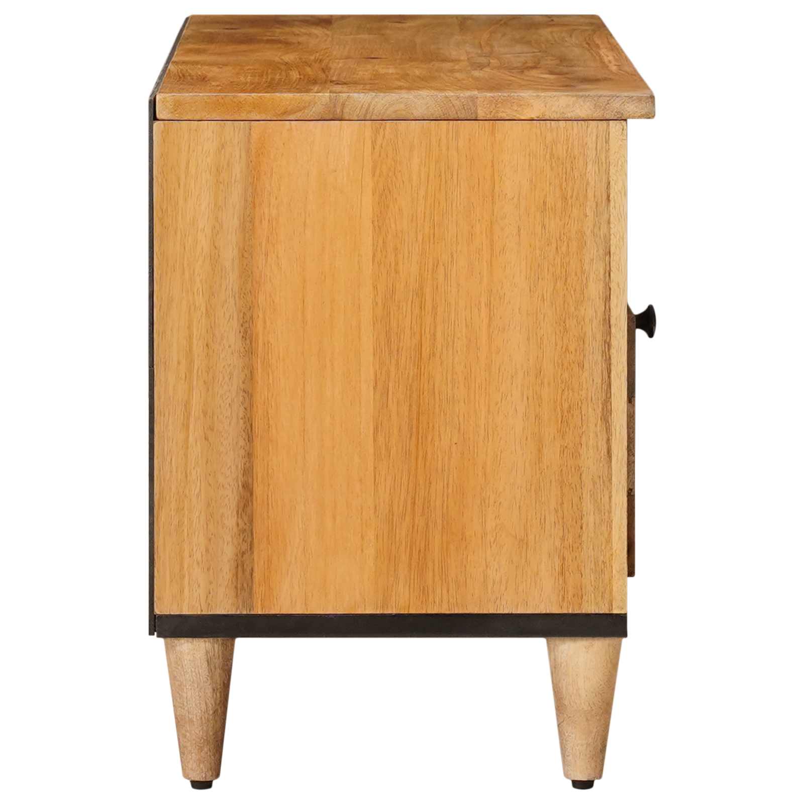 TV-kast met lade Naturel 100 x 33,5 x 46 cm Massief Mango Hout