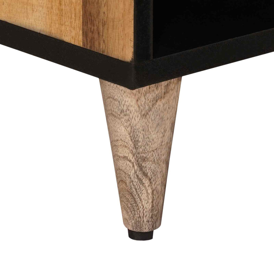 TV-kast met lade Naturel 80 x 33,5 x 46 cm Massief Mango Hout