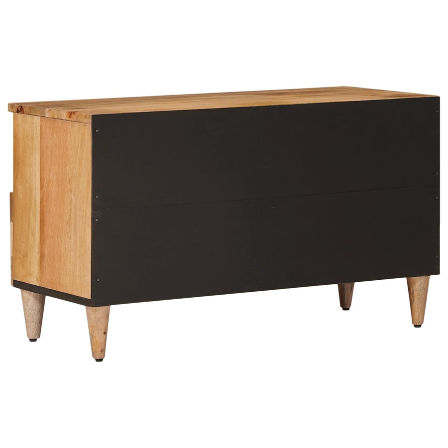 TV-kast met lade Naturel 80 x 33,5 x 46 cm Massief Mango Hout