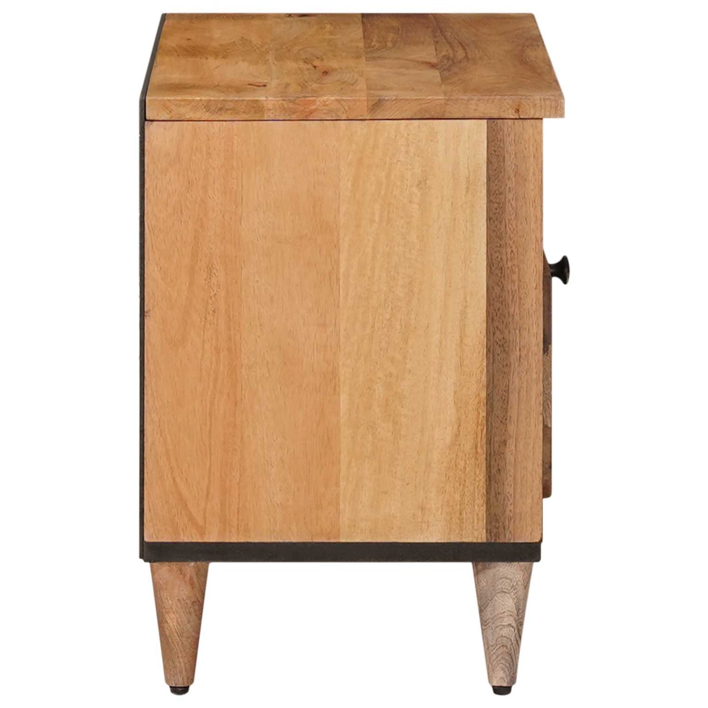 TV-kast met lade Naturel 80 x 33,5 x 46 cm Massief Mango Hout