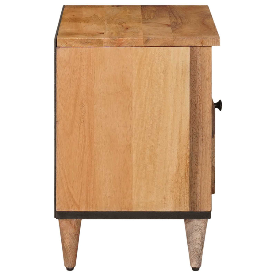 TV-kast met lade Naturel 80 x 33,5 x 46 cm Massief Mango Hout