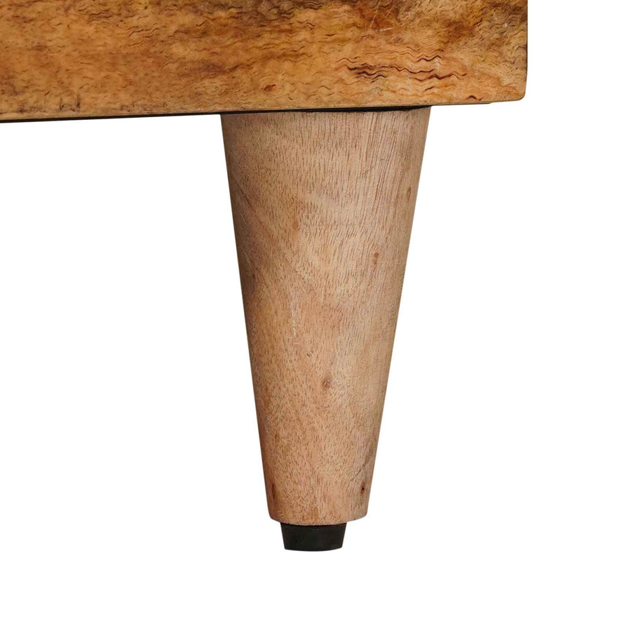 TV-kast met lade Naturel 100 x 33,5 x 46 cm Massief Mango Hout