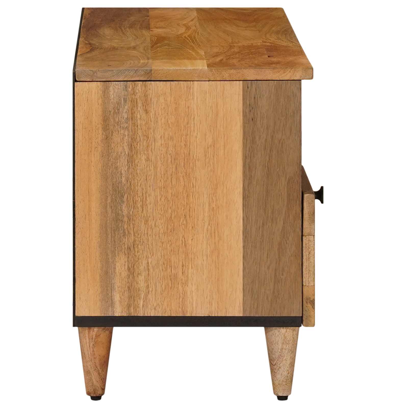 TV-kast met lade Naturel 100 x 33,5 x 46 cm Massief Mango Hout