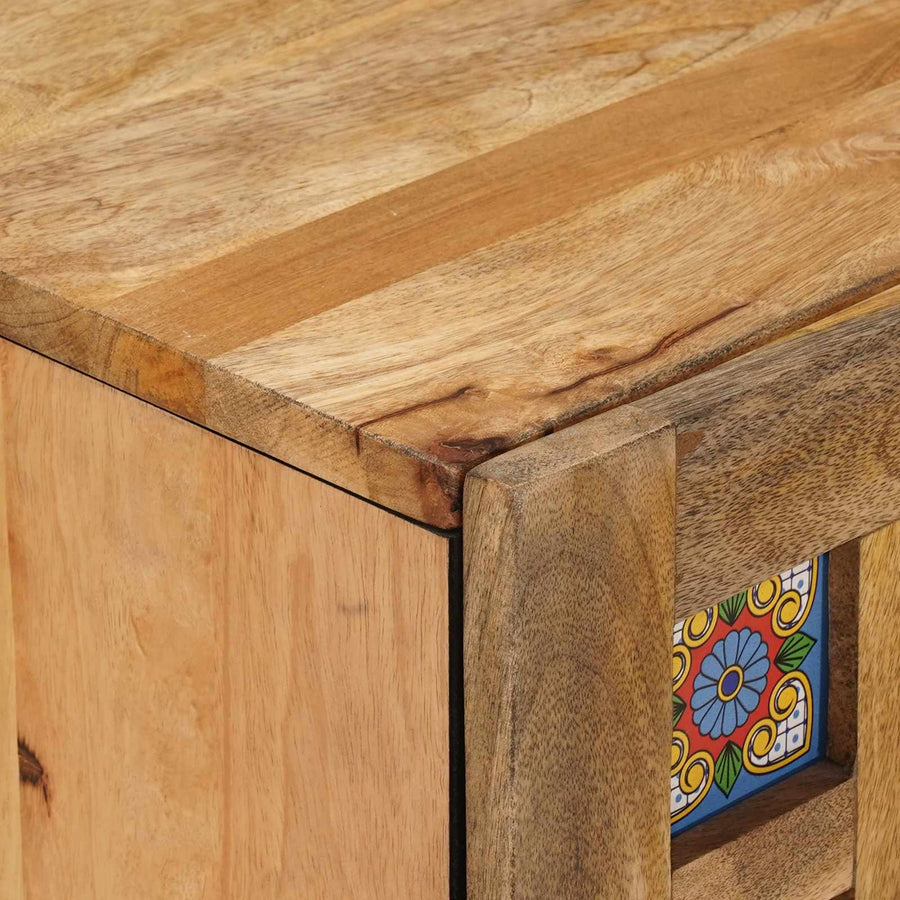 Badkamer Hangkast Naturel 38 x 33,5 x 48 cm Massief Mango Hout