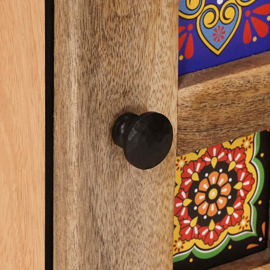Badkamer Hangkast Naturel 38 x 33,5 x 48 cm Massief Mango Hout