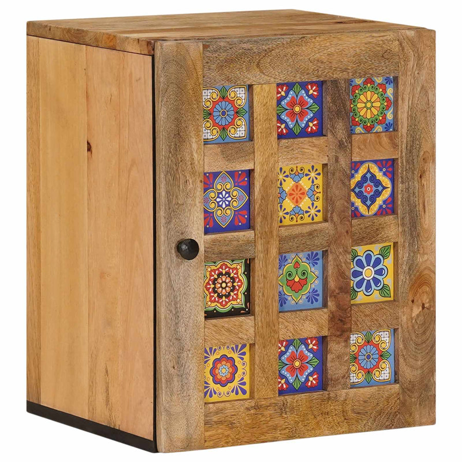 Badkamer Hangkast Naturel 38 x 33,5 x 48 cm Massief Mango Hout
