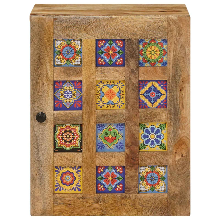 Badkamer Hangkast Naturel 38 x 33,5 x 48 cm Massief Mango Hout