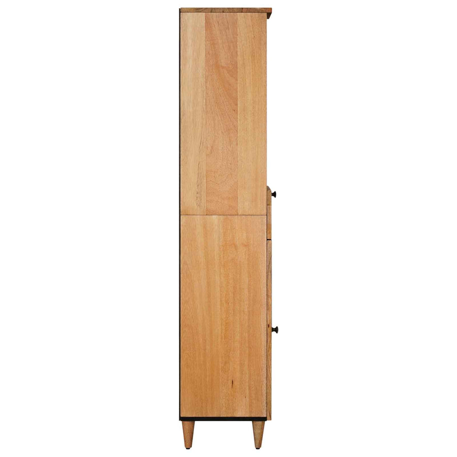 Badkamerkast Naturel 38 x 33 x 160 cm Massief Mango Hout