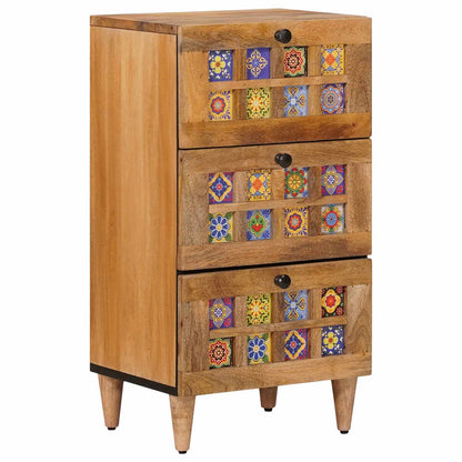 Dressoir met lade Naturel 40 x 33,5 x 75 cm Massief Mango Hout
