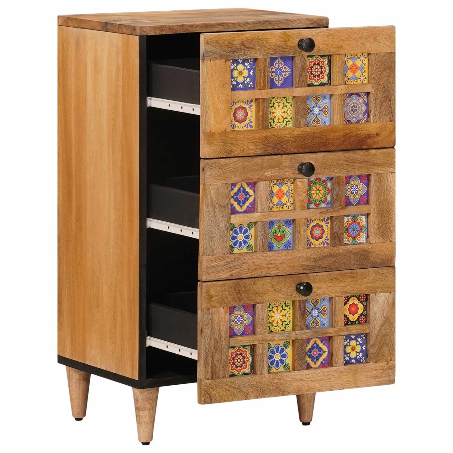 Dressoir met lade Naturel 40 x 33,5 x 75 cm Massief Mango Hout