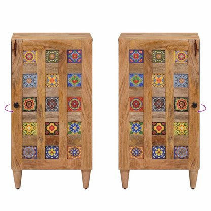 Dressoir Naturel 40 x 33,5 x 75 cm Massief Mango Hout