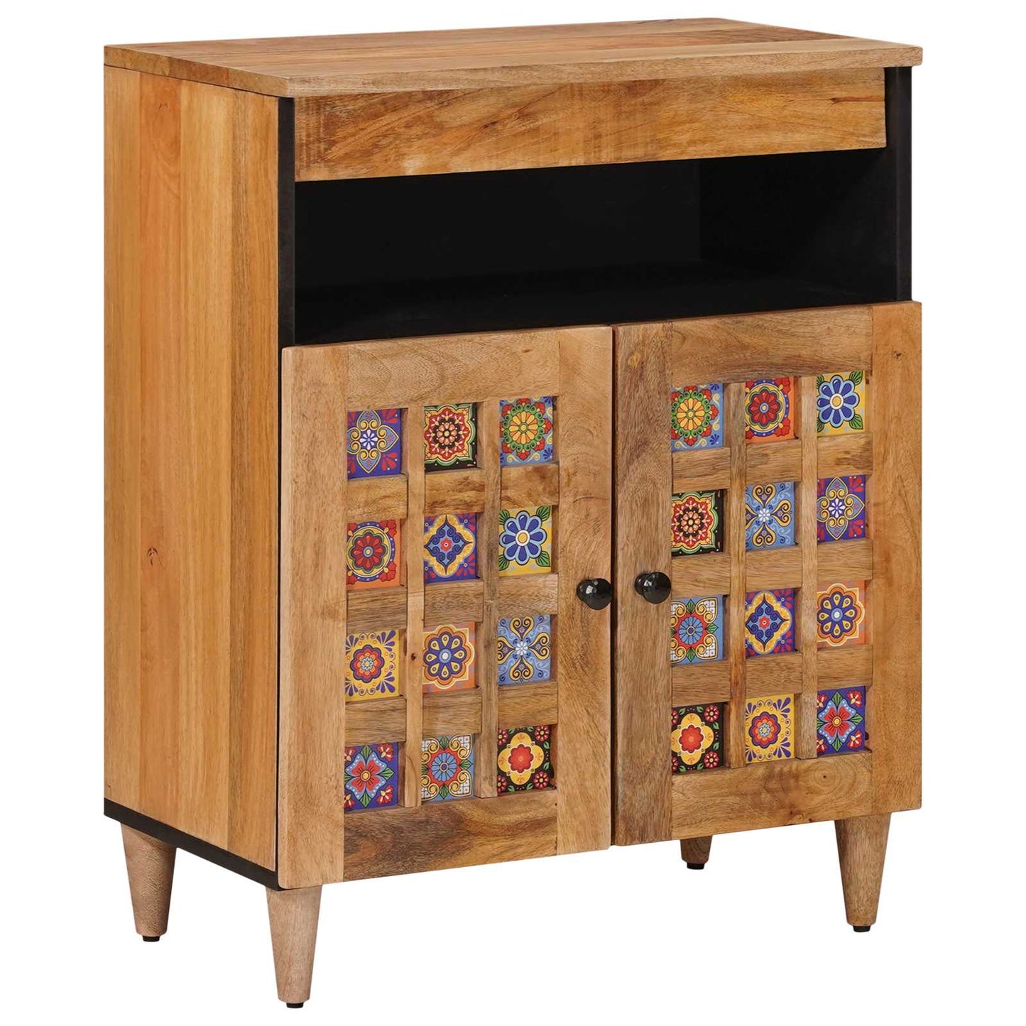 Dressoir Naturel 60 x 33,5 x 75 cm Massief Mango Hout