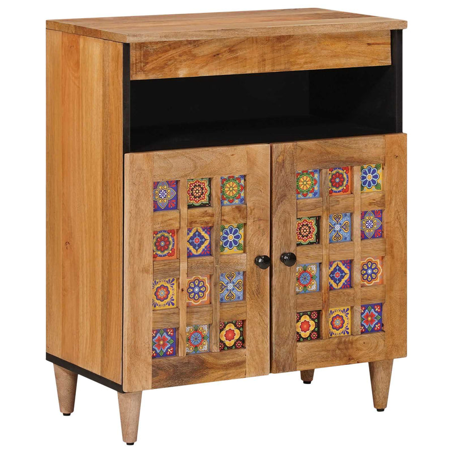 Dressoir Naturel 60 x 33,5 x 75 cm Massief Mango Hout