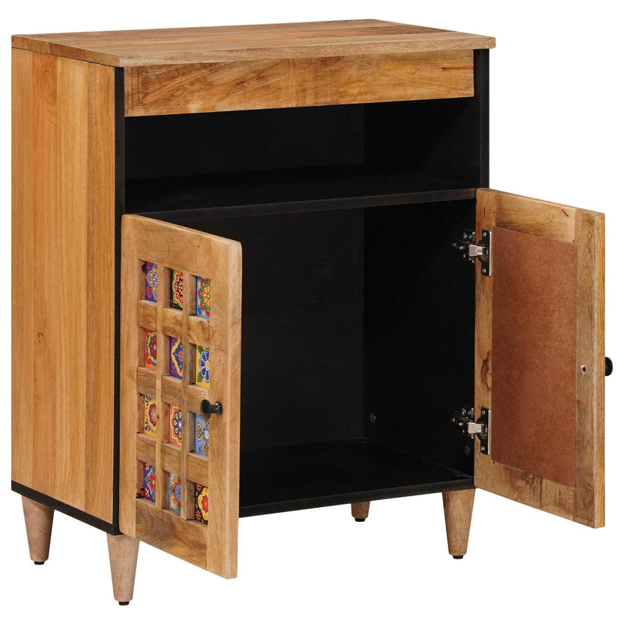 Dressoir Naturel 60 x 33,5 x 75 cm Massief Mango Hout