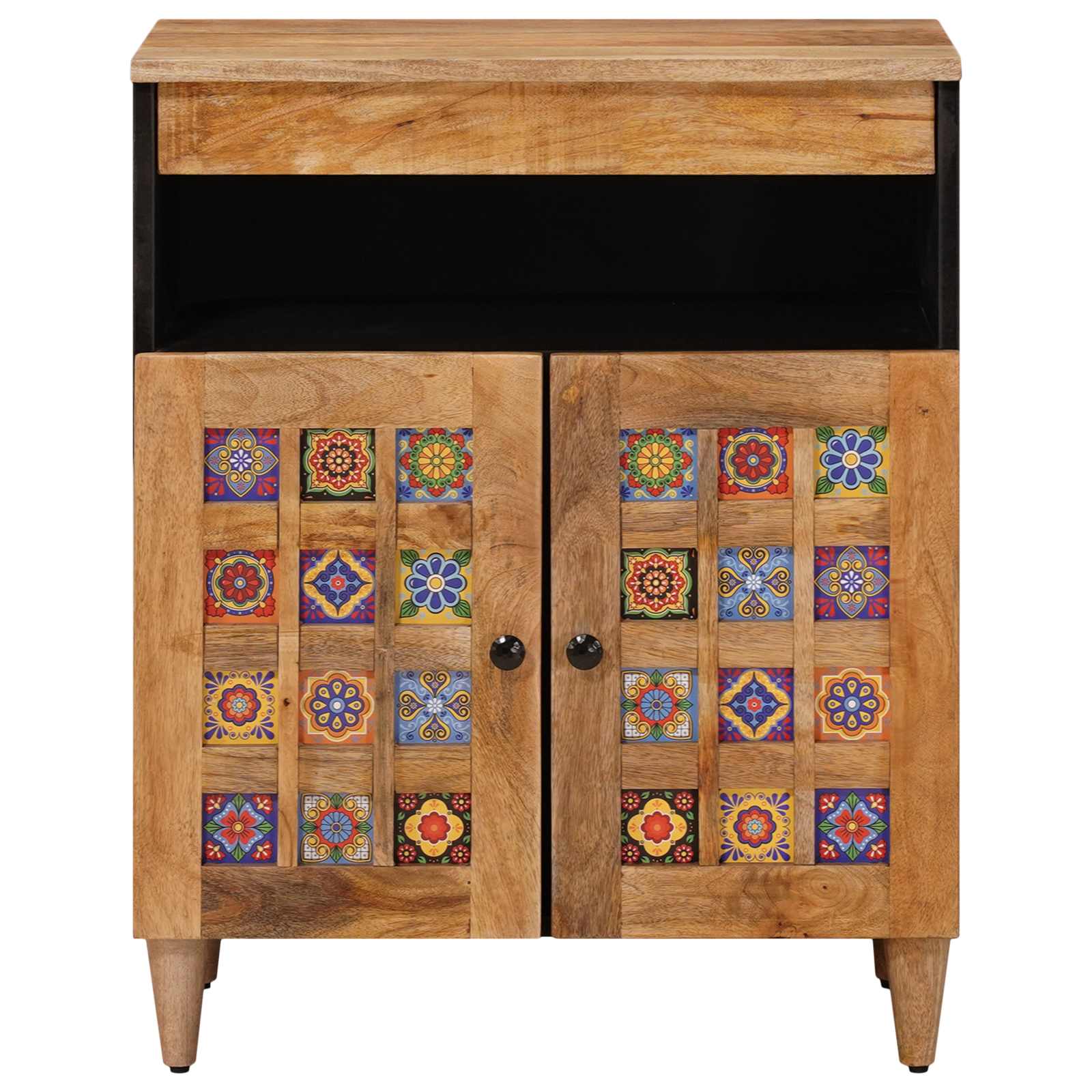 Dressoir Naturel 60 x 33,5 x 75 cm Massief Mango Hout