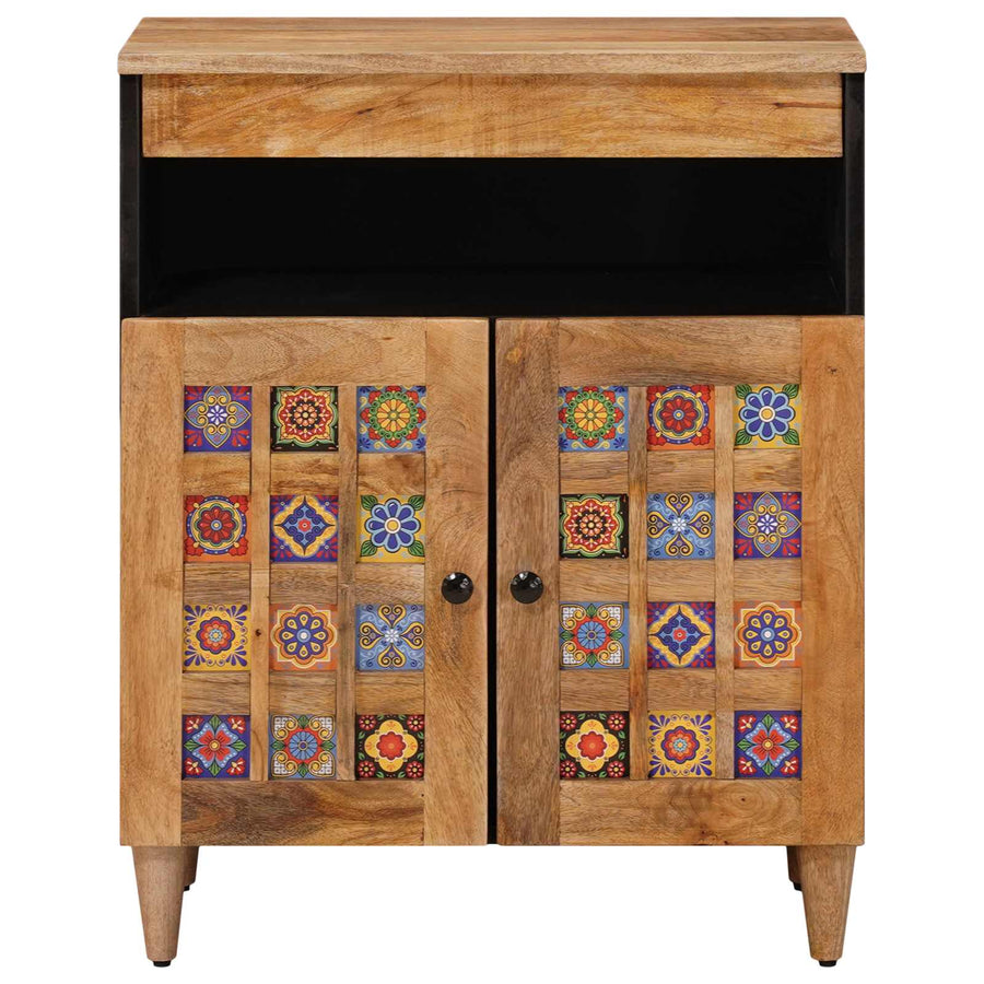 Dressoir Naturel 60 x 33,5 x 75 cm Massief Mango Hout
