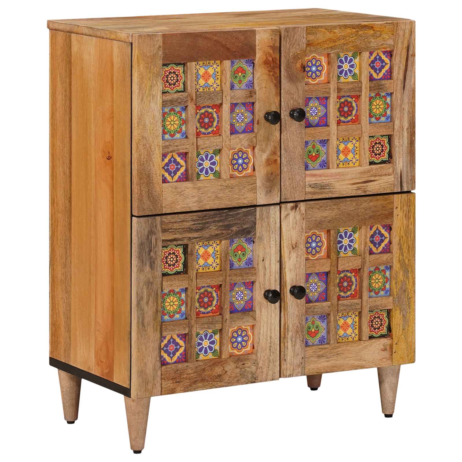 Dressoir Naturel 60 x 33,5 x 75 cm Massief Mango Hout