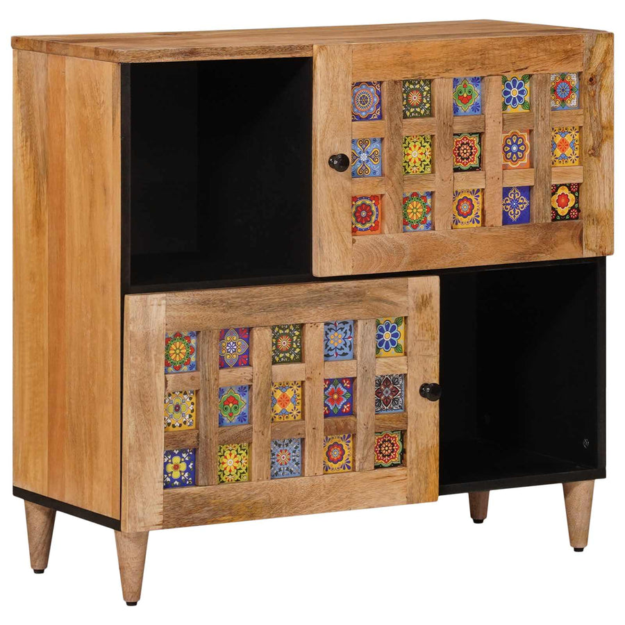 Dressoir Naturel 80 x 33,5 x 75 cm Massief Mango Hout